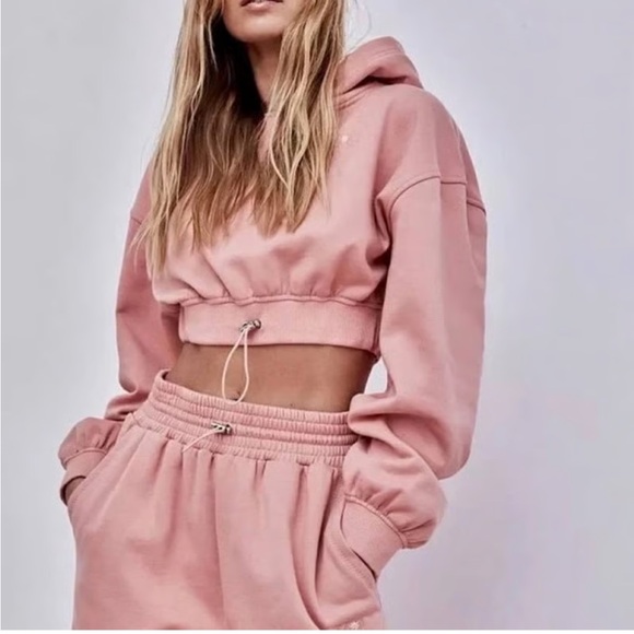 For Love And Lemons Tops - For Love And Lemons Josie Hooded crop Sweatshirt and pants set size S